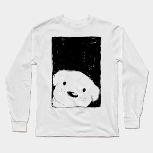 Dog Looking Out a Window Long Sleeve T-Shirt